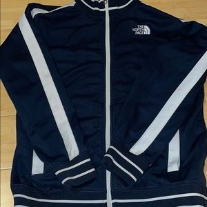 Kids north face track jacket large